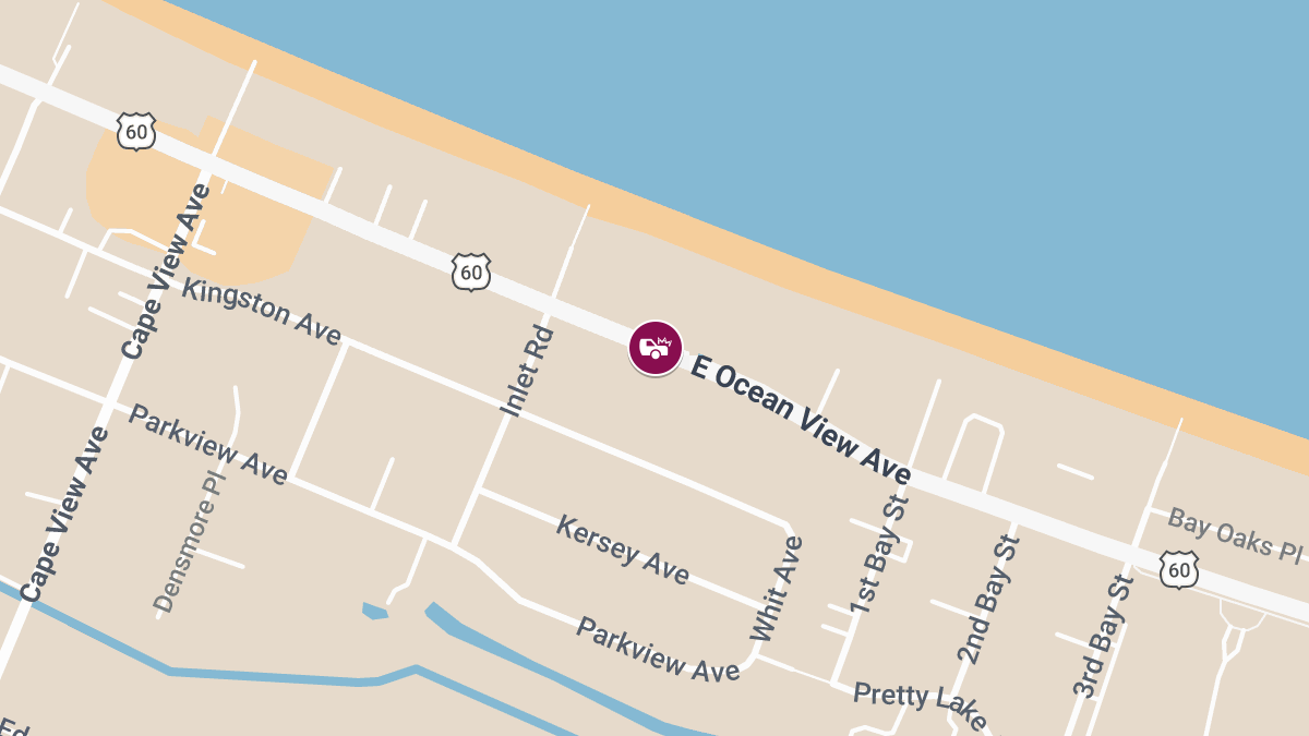 Vehicle Crash With Injuries on East Ocean View Ave