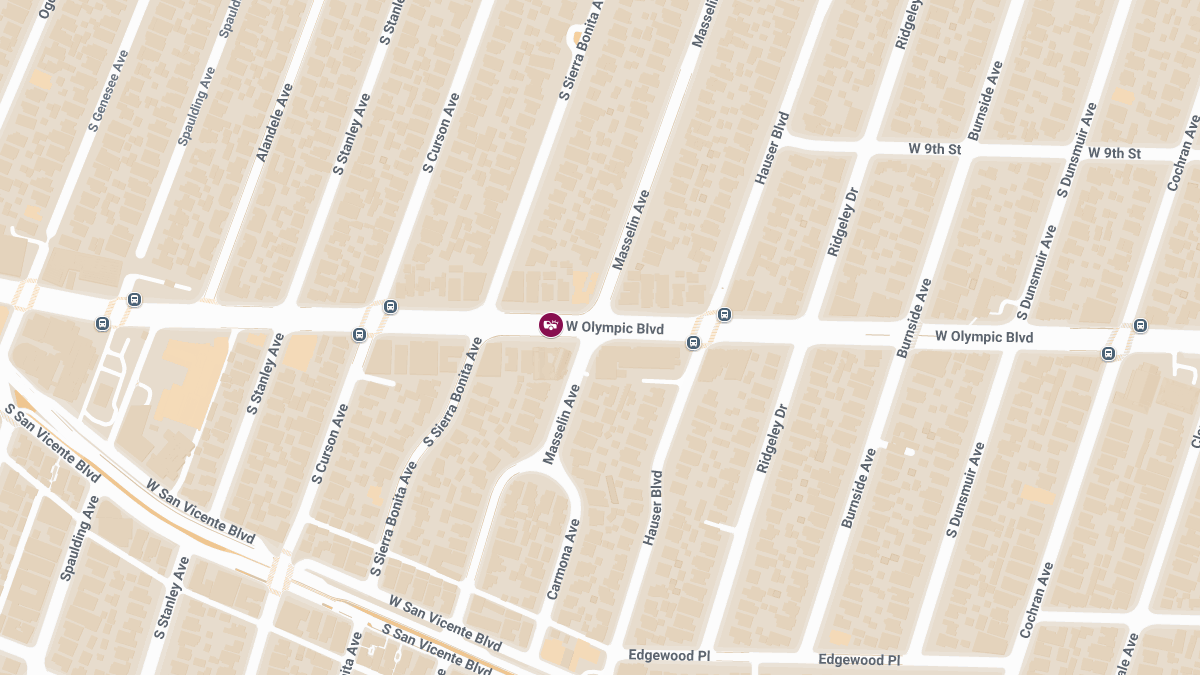 Vehicle Crash With Injuries on W Olympic Blvd