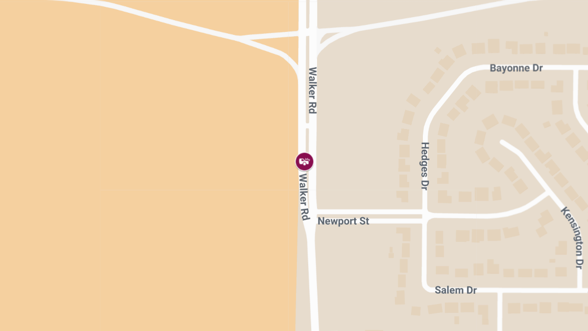 Vehicle Crash at Walker Rd & Fountain View Causes Injuries