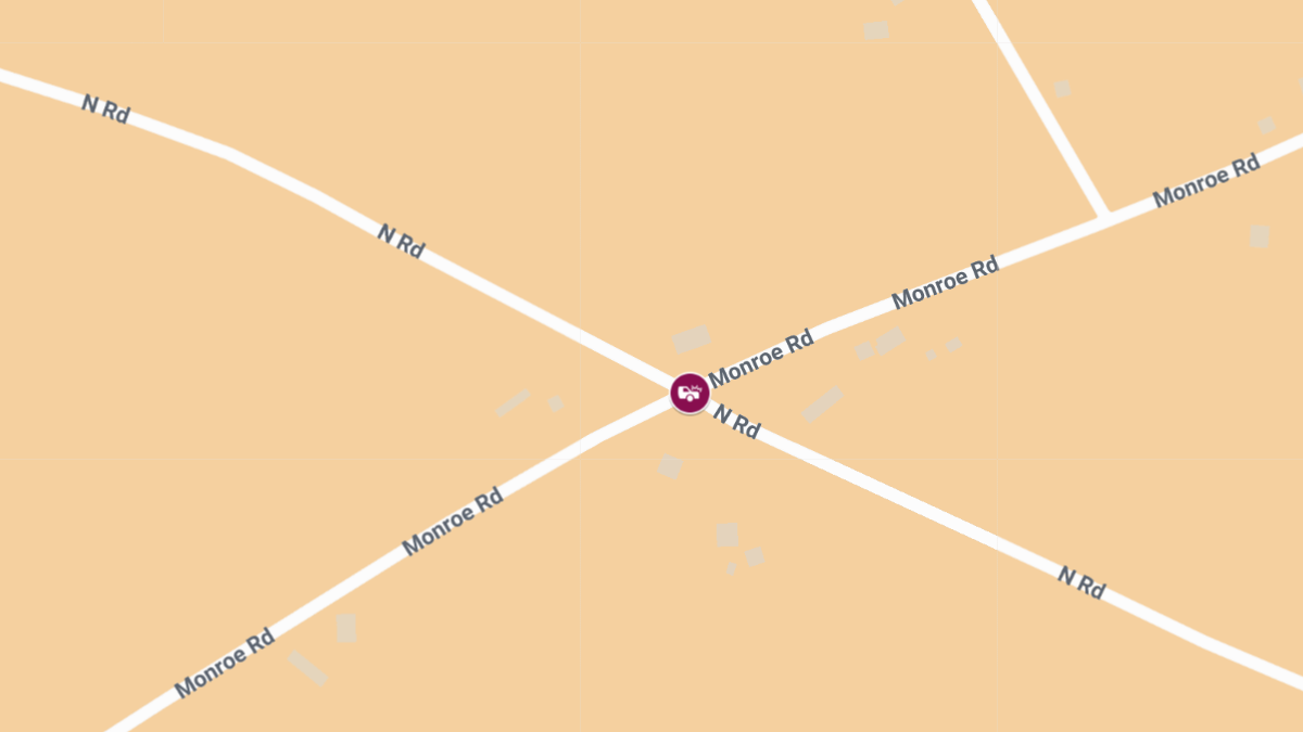 Woman Killed in Two-Vehicle Crash at Monroe Rd & North Rd