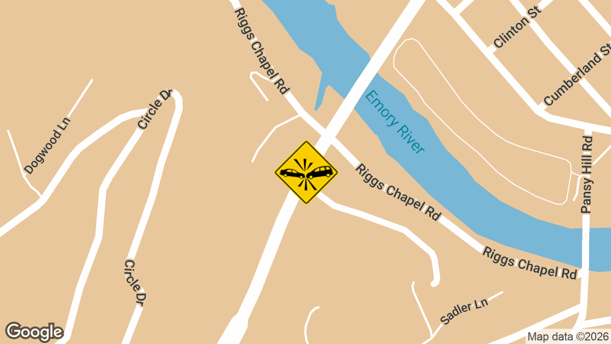 One Hospitalized After Two-Vehicle Crash on South Roane St