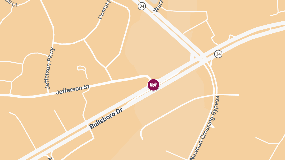 Crash With Injuries at Jefferson St & Bullsboro Dr