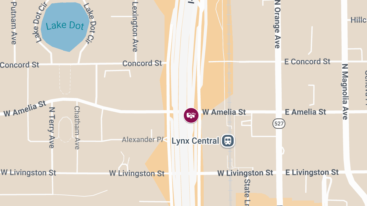 Injury Crash at N Garland Ave & W Amelia St