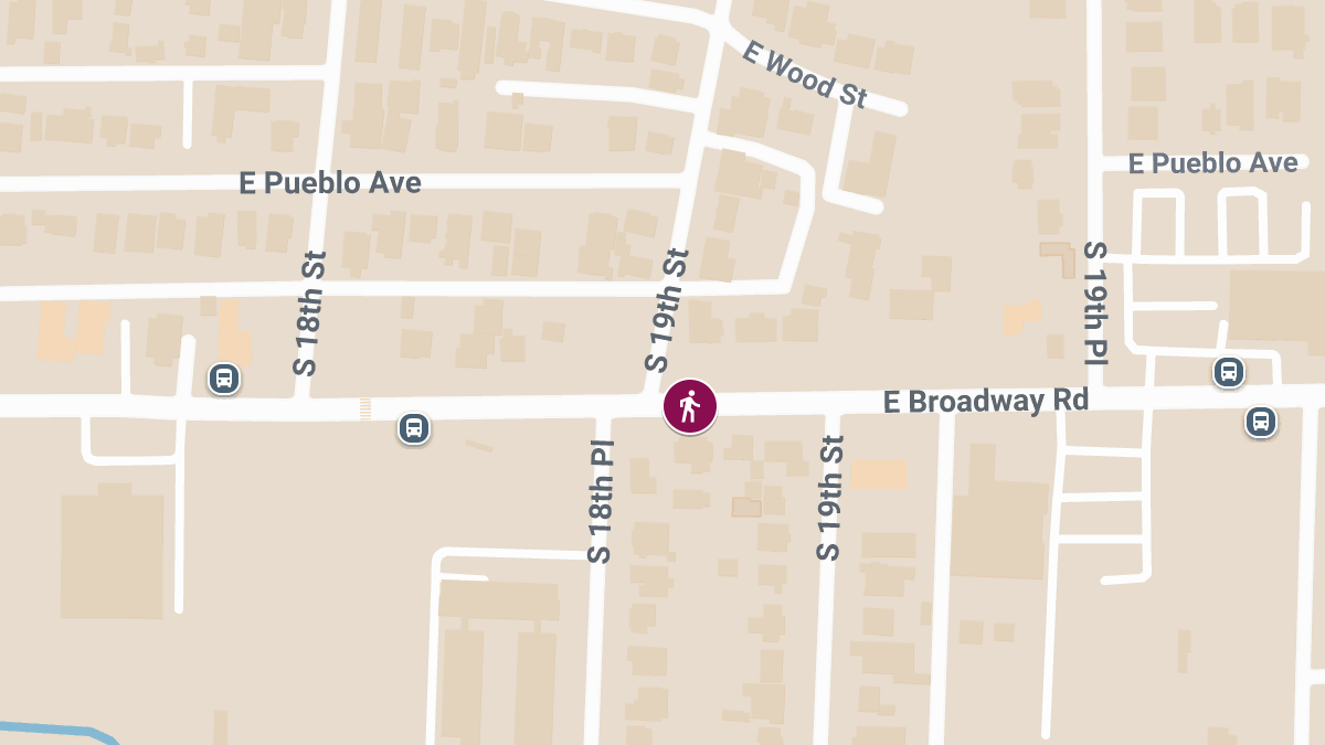 Pedestrian Killed in Crash at 19th St & Broadway Rd