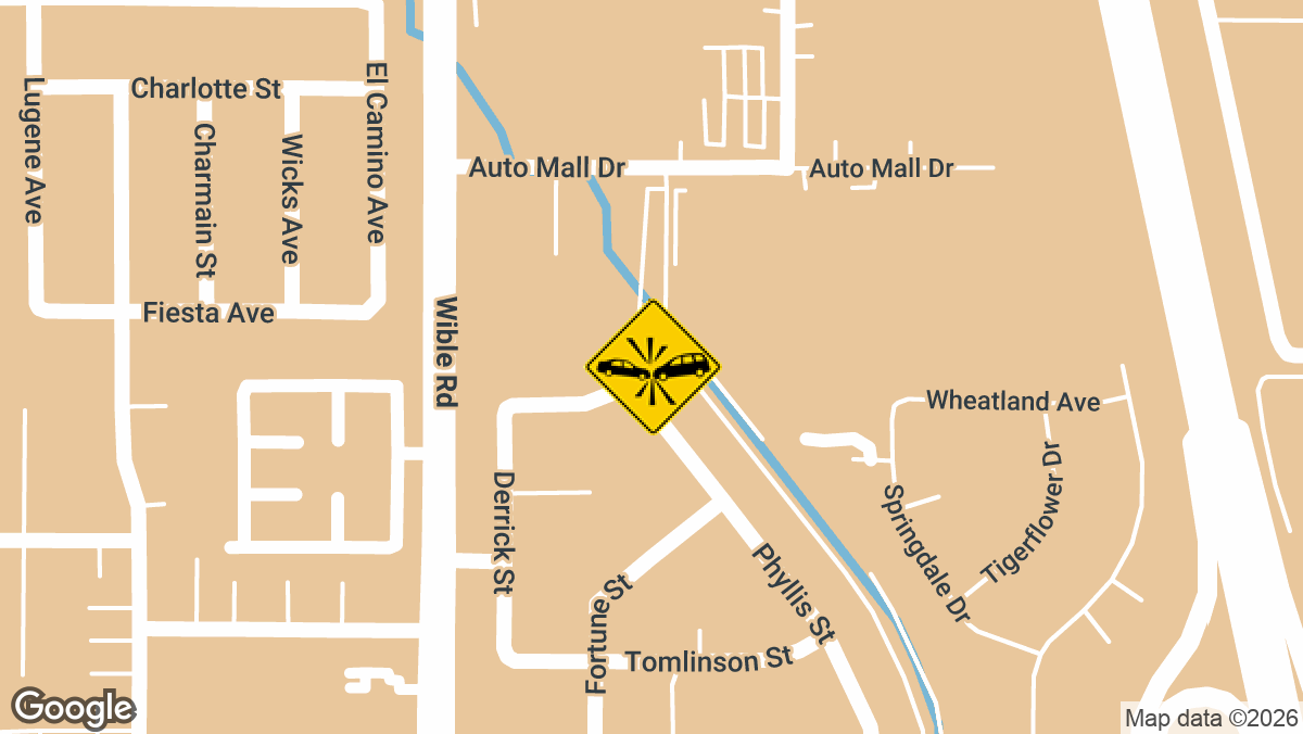 A traffic collision was reported on Thursday, March 26, on the 6000 block of Phyllis Street in Bakersfield.