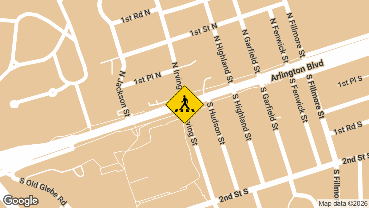 Arlington Blvd at N Irving St