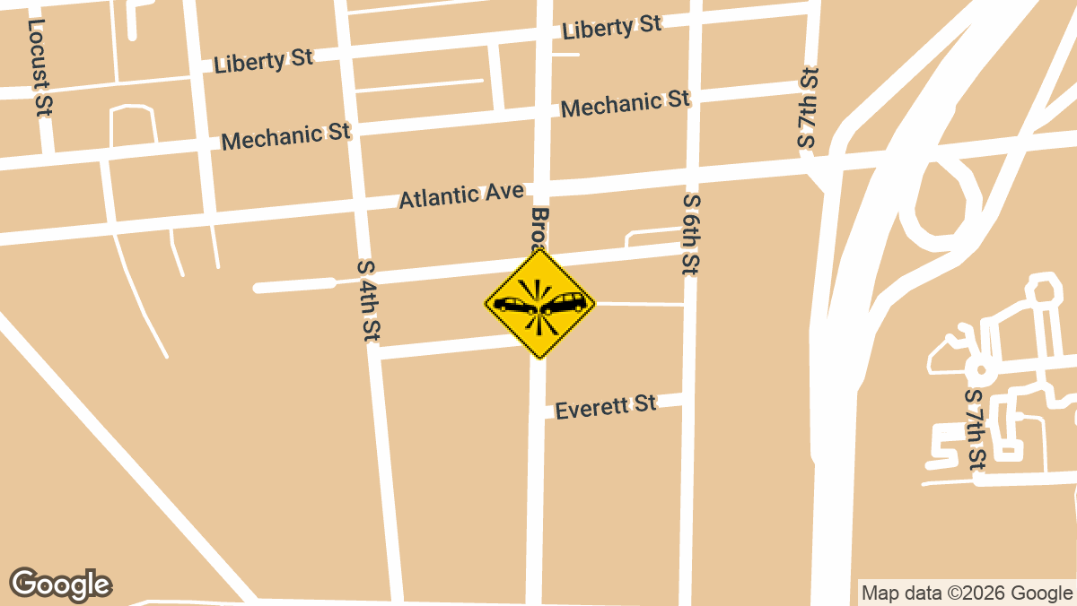 A vehicle rollover with possible injuries and entrapment was reported on Monday, March 9, near the intersection of Broadway and Mickle Boulevard in Camden.