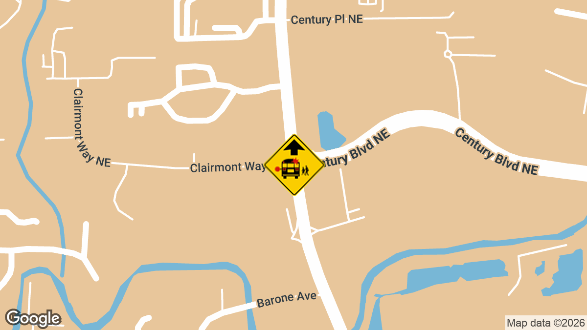 Century Boulevard Northeast and Clairmont Road