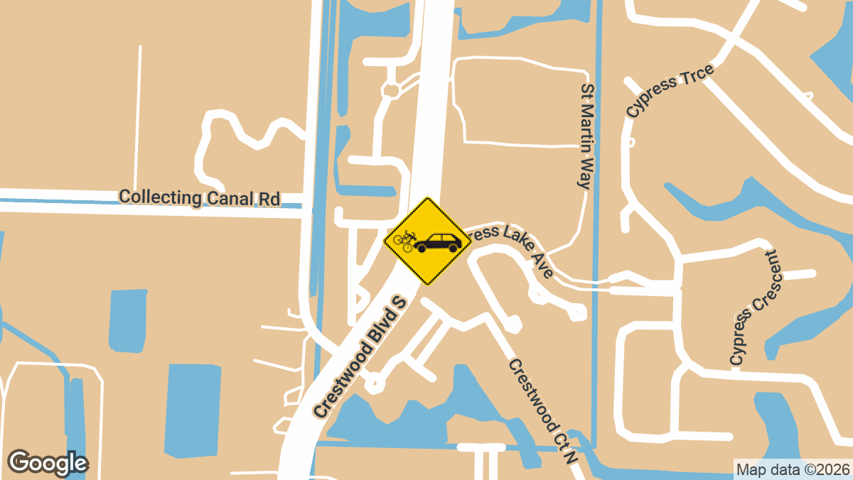 Crestwood Blvd and Cypress Lake Dr