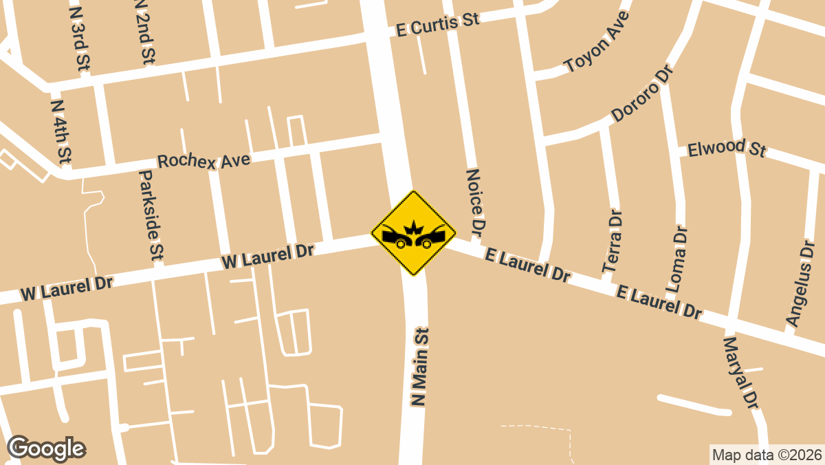 multi-vehicle crash was reported Thursday night near the intersection of East Laurel Drive and North Main Street in Salinas.