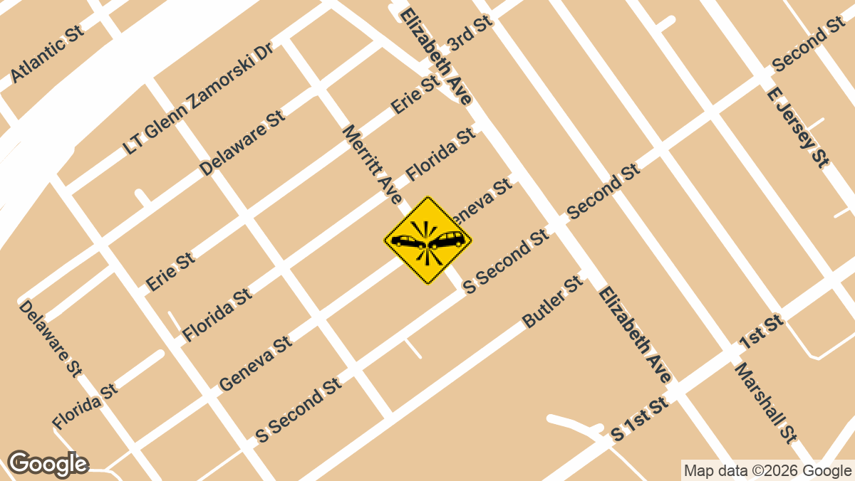 Emergency units responded to a motor vehicle accident with injuries on Geneva St, near the cross streets of Merritt Ave and Second Ave in the Elizabethport neighborhood, on Monday, March 9, at approximately 3:19 p.m.