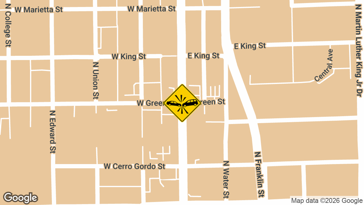 Green Street and North Main Street