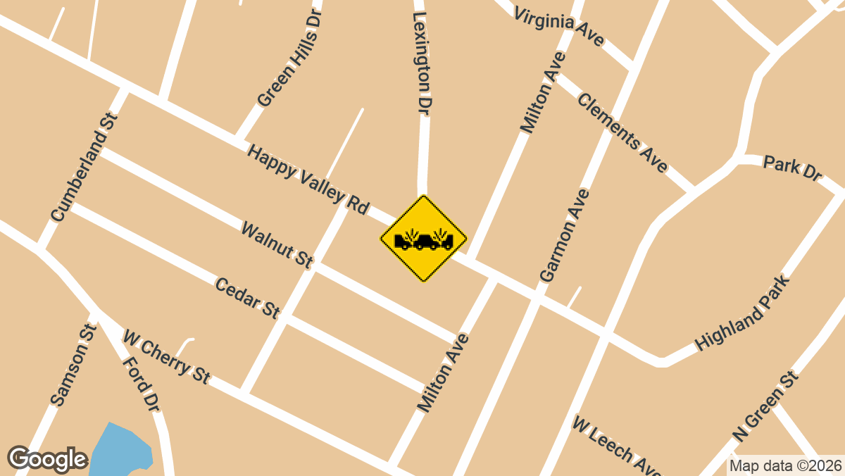 Happy Valley Rd and Lexington Dr