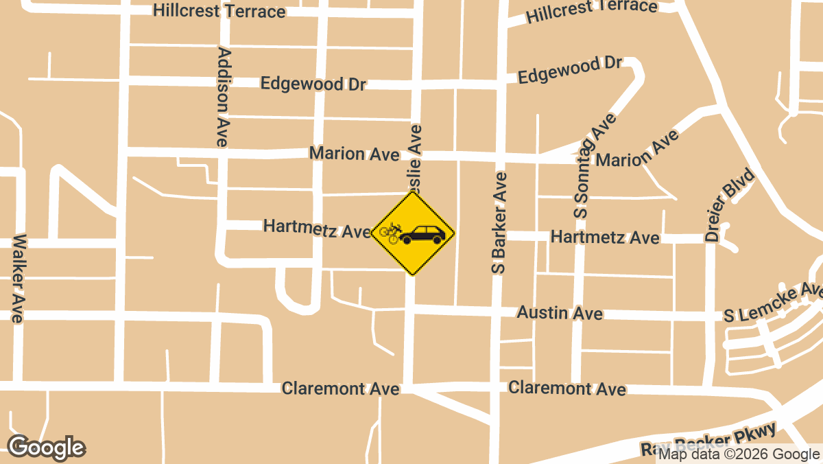 Hartmetz Avenue and Leslie Avenue