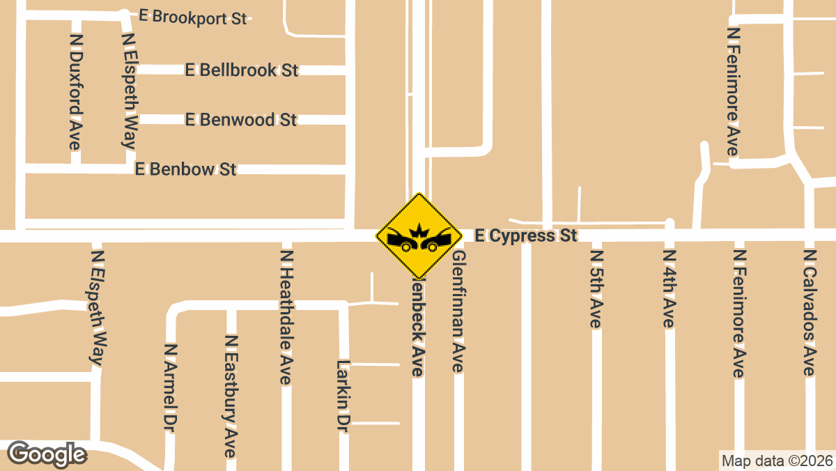 Hollenbeck Ave and Cypress St