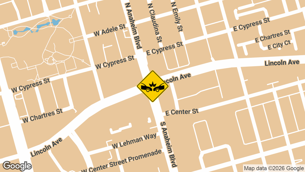 Lincoln Avenue and Anaheim Boulevard