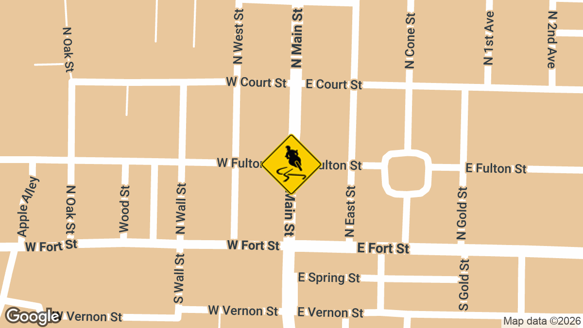 Main Street and Fulton Street