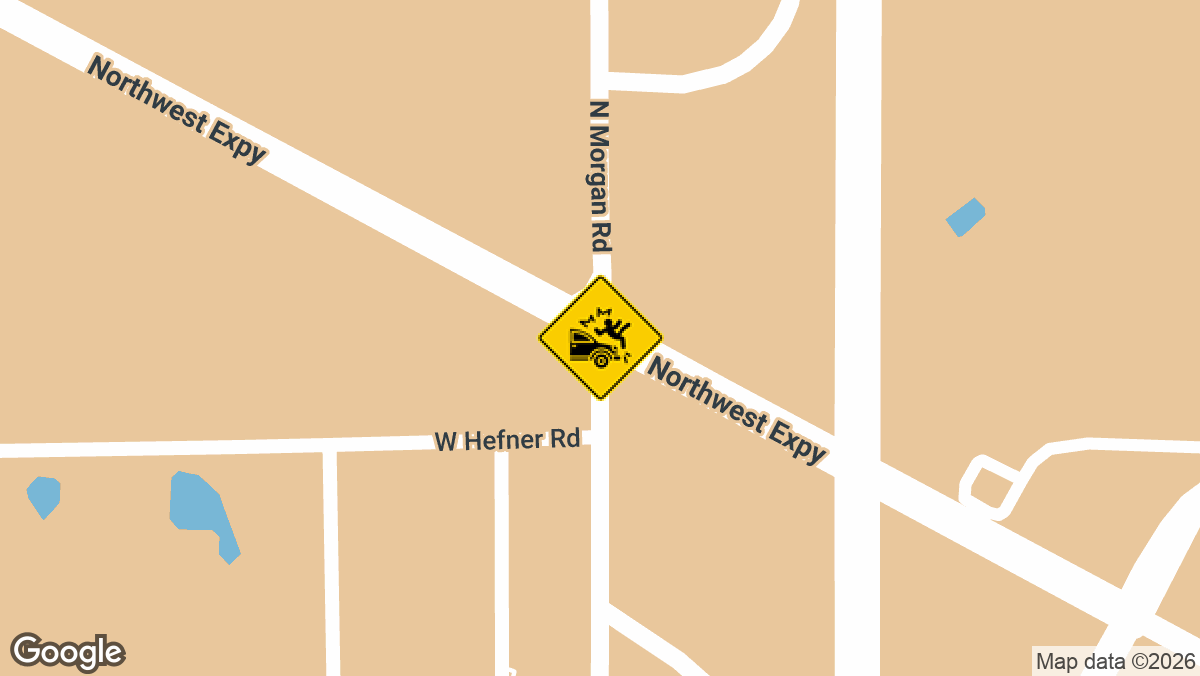 NW Expy and N Morgan Rd