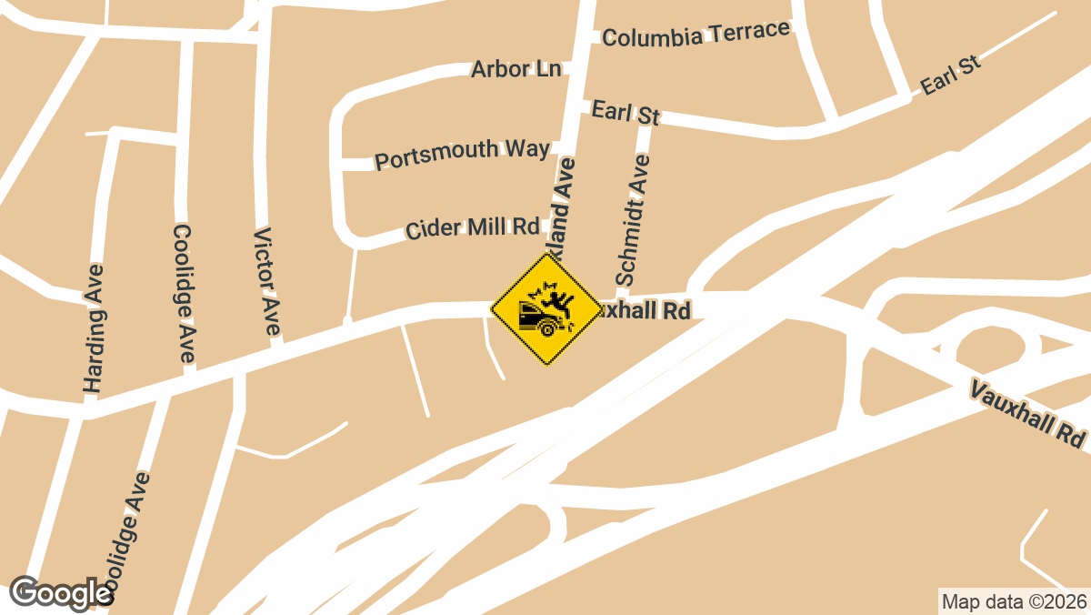 Oakland Ave at Vauxhall Rd