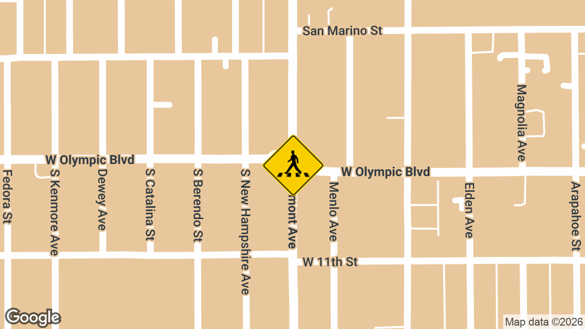 Olympic Blvd and Vermont Ave