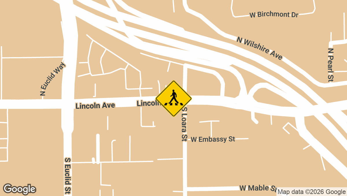 Orange Fwy near Lincoln Ave