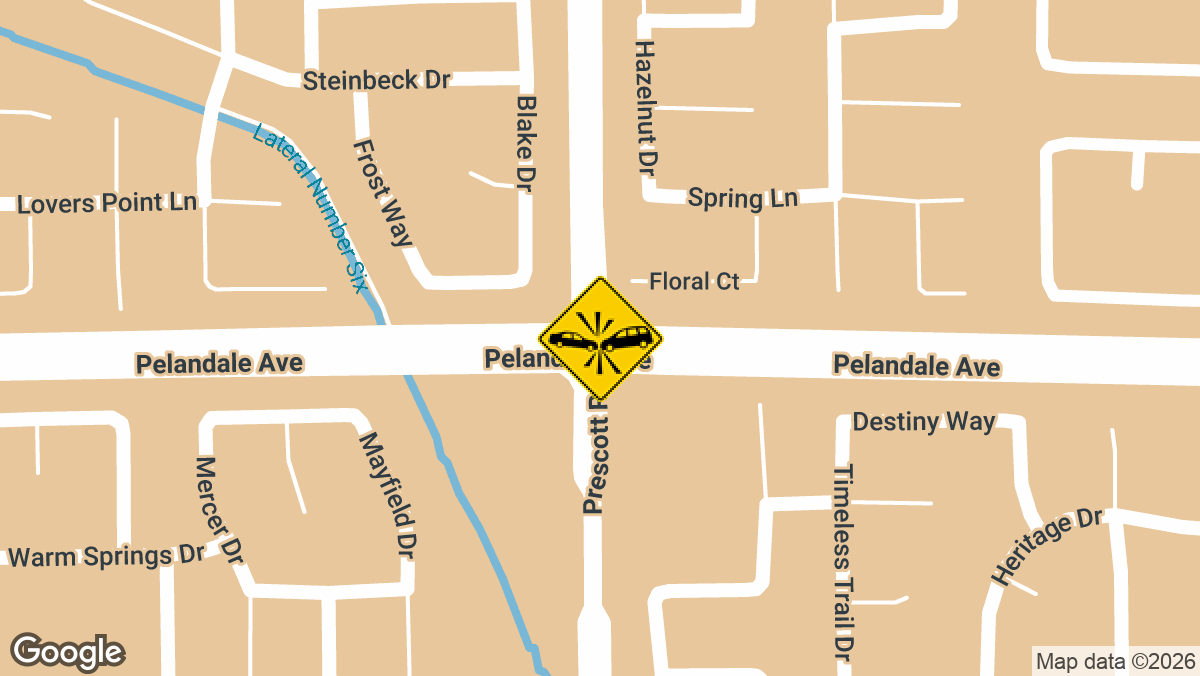 Emergency units responded to a vehicle accident at the intersection of Prescott Rd and Pelandale Ave in Modesto on Monday, March 23.