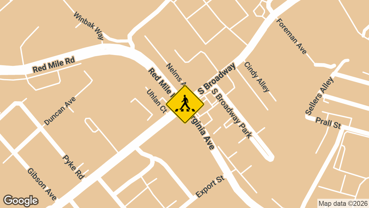 Red Mile Rd and S Broadway Rd