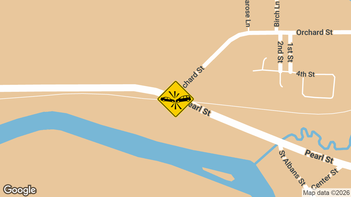 Route 105 and Orchard Street