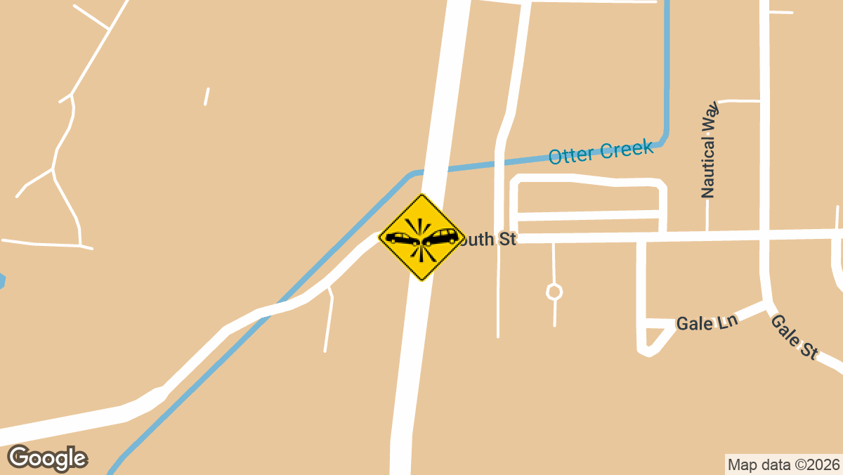 A two-vehicle crash with apparent injuries was reported Monday, March 16, at the intersection of South Randall Road and South Street in Elgin.