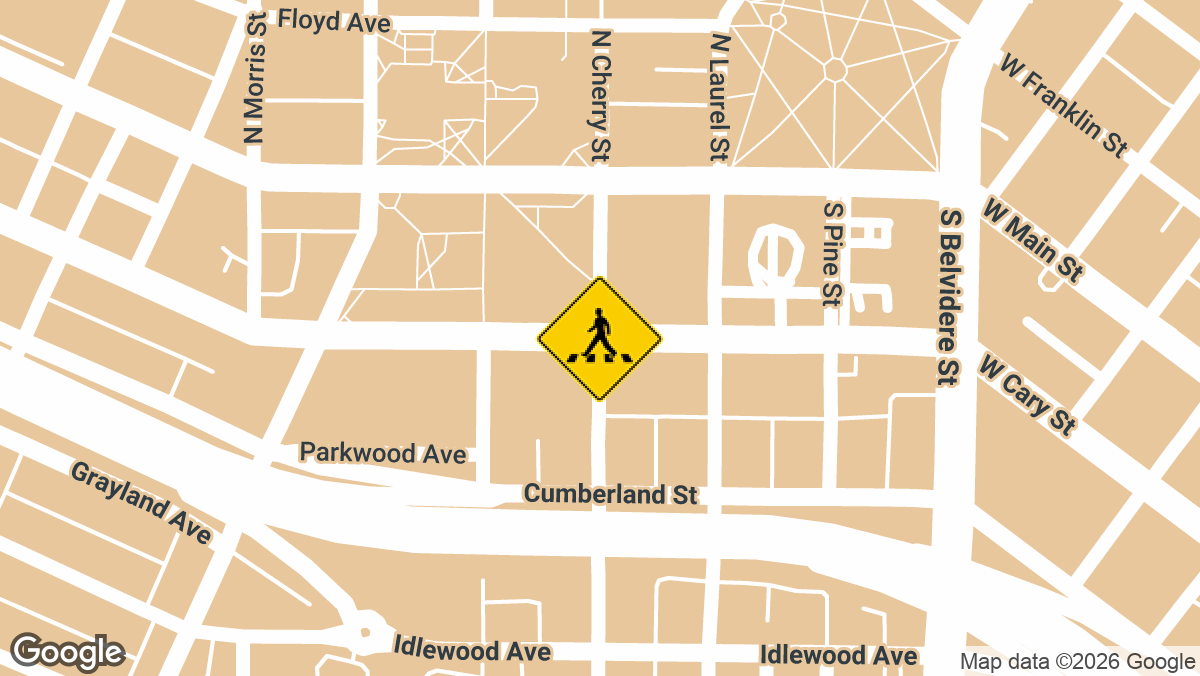 A vehicle accident involving a pedestrian was reported on Friday, March 27, near the intersection of South Cherry Street and West Cary Street in Richmond.