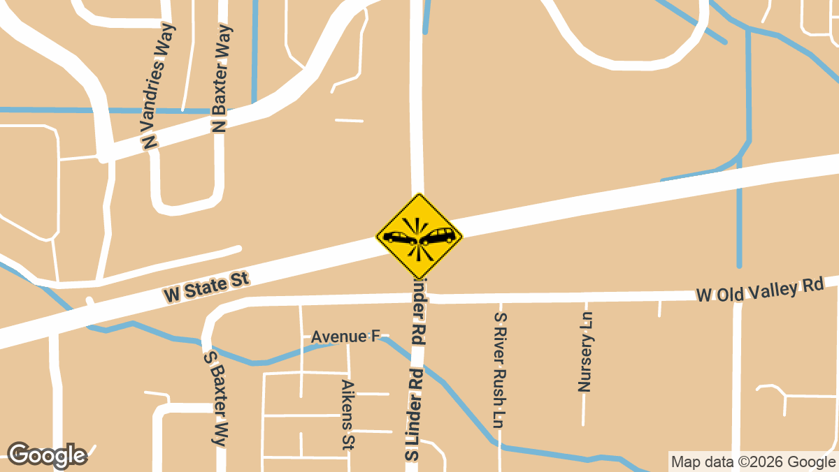 State Highway 44 west of Linder Road