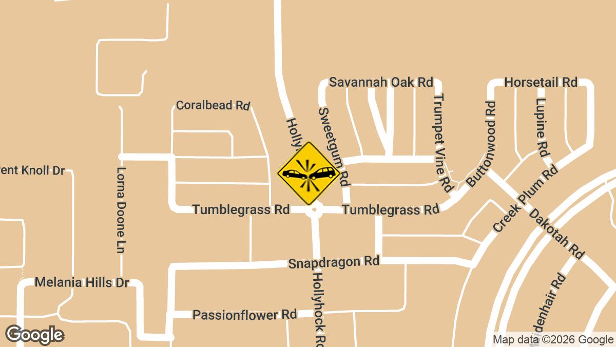 A two-vehicle collision on University Drive near Hollyhock Road in Frisco left four people assessed at the scene on Tuesday, March 17.