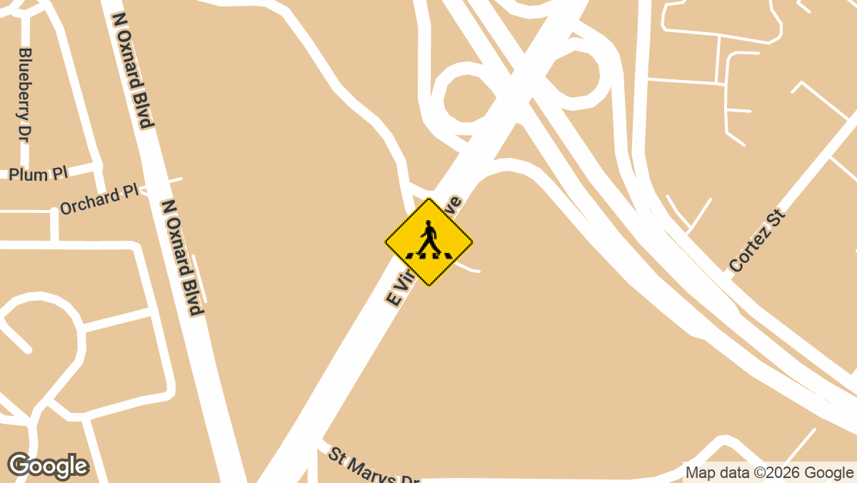 A collision involving a vehicle and a pedestrian was reported at the intersection of Vineyard Avenue and Esplanade in Oxnard on Thursday, March 12.