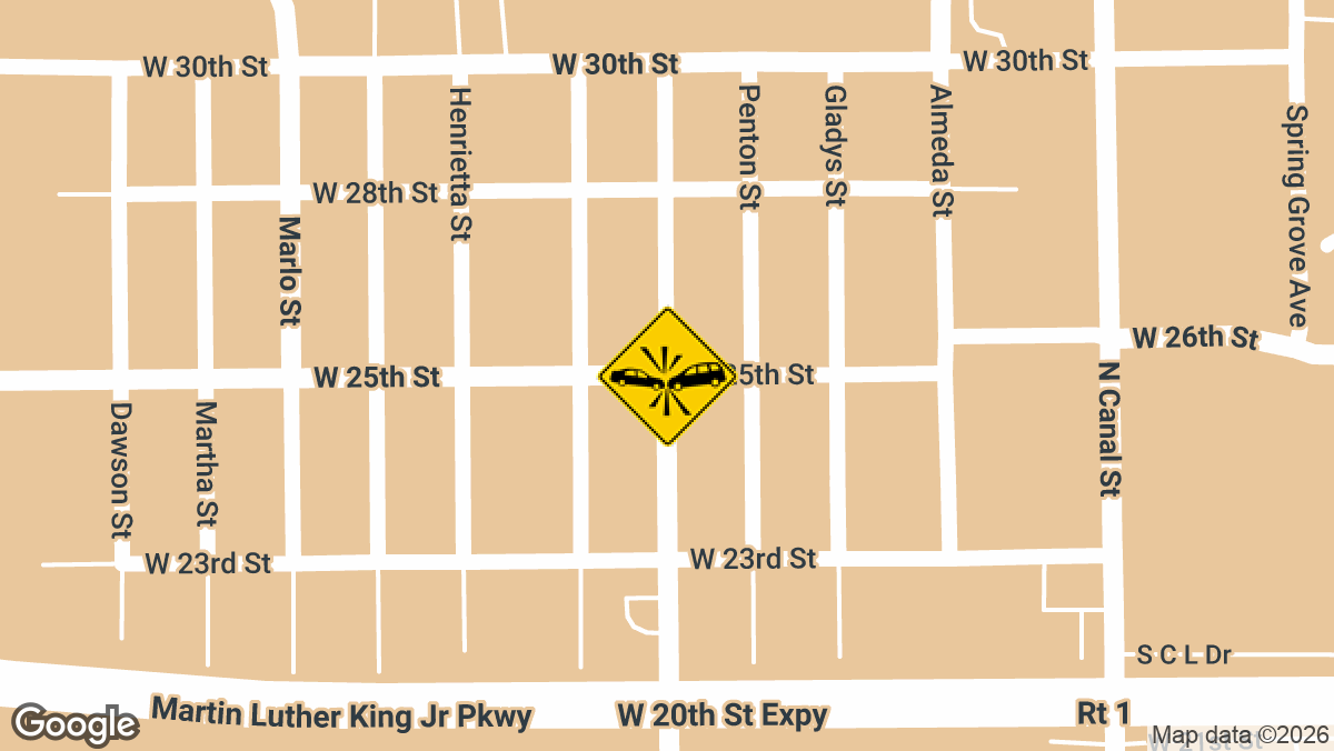 A traffic accident with multiple people injured was reported in the early morning hours of Tuesday, March 24, near the intersection of W 25th Street and Division Street in Jacksonville.