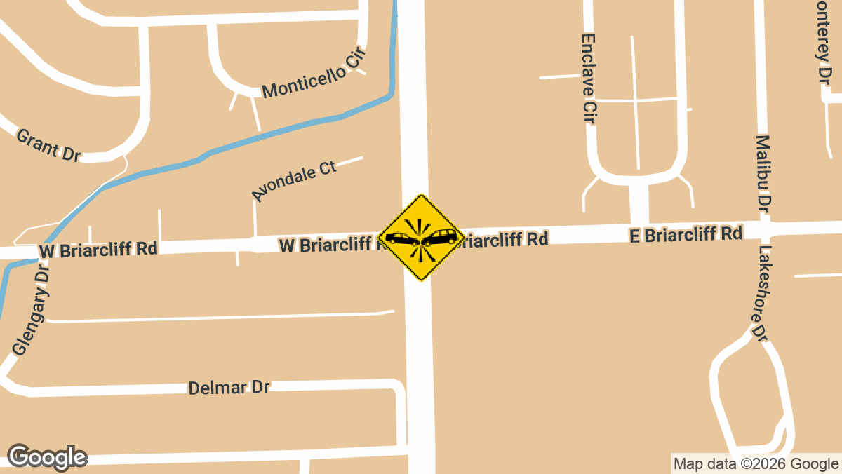 A traffic accident with injuries was reported Monday afternoon at the intersection of West Briarcliff Road and North Bolingbrook Drive in Bolingbrook.