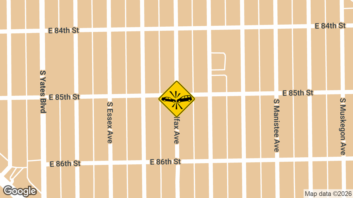 Emergency units responded to a vehicle crash near the intersection of South Colfax Avenue and East 93rd Street on Friday, March 6. A gray Ford Edge was identified as one of the vehicles involved.