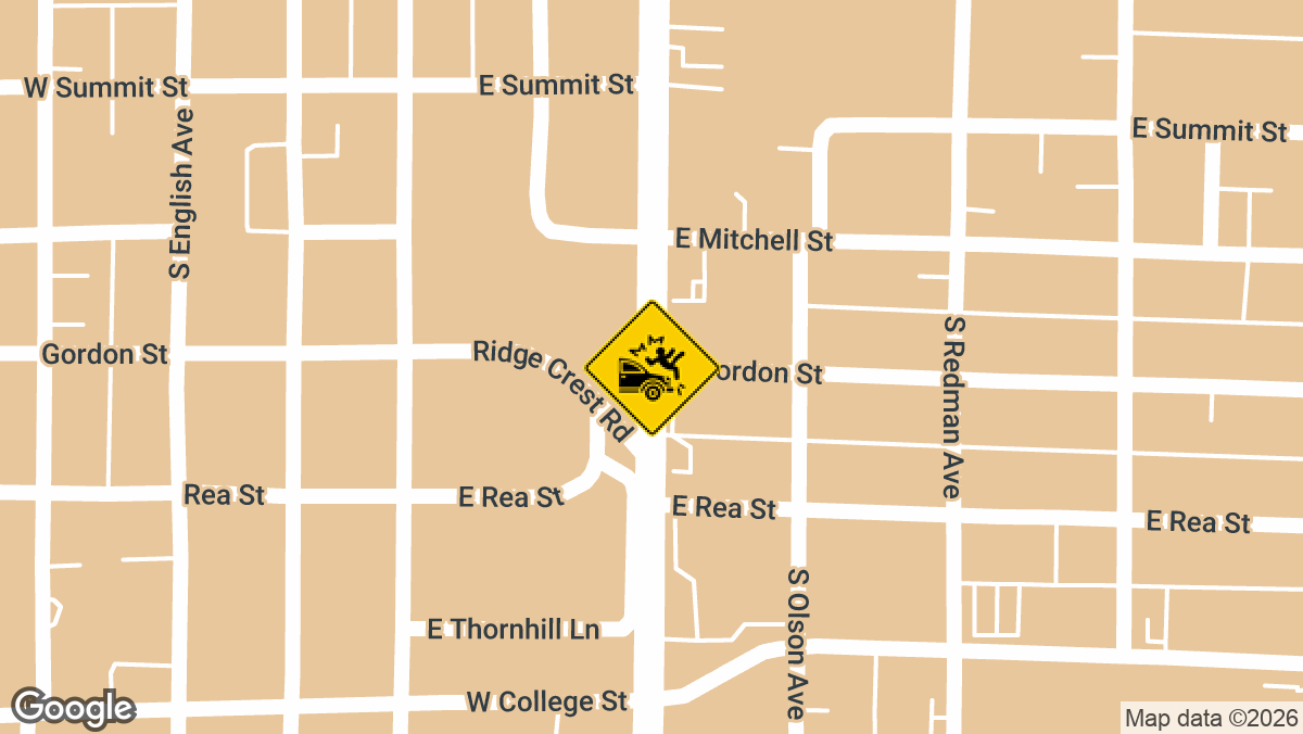 A two-vehicle rear-end crash on Tuesday, April 28, left one woman dead and a pedestrian seriously hurt in the 1000 block of South Odell Ave in Marshall.
