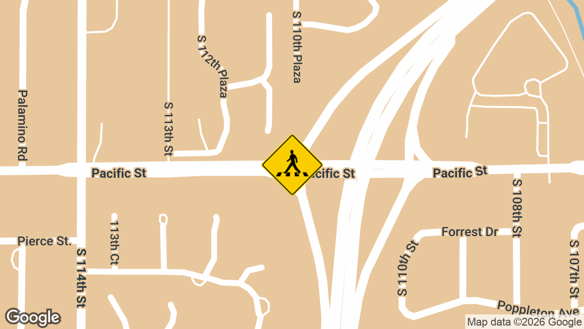 A pedestrian was hurt after being struck by a vehicle near the intersection of Pacific Street and Interstate 680 in Omaha on Wednesday, April 29.