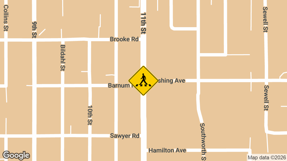 A collision between a vehicle and a pedestrian was reported on Tuesday, April 7, near the intersection of 11th Street and Pershing Avenue in Rockford.
