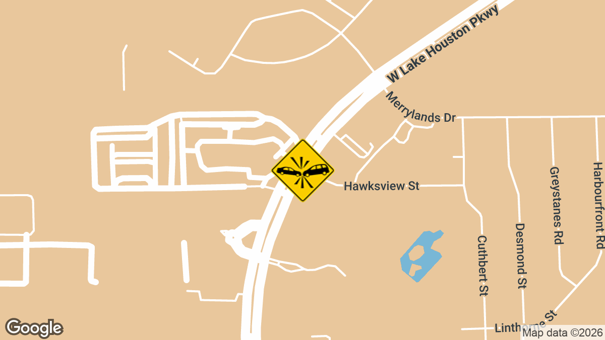 A crash with minor injuries was reported in the 17600 block of West Lake Houston Parkway.