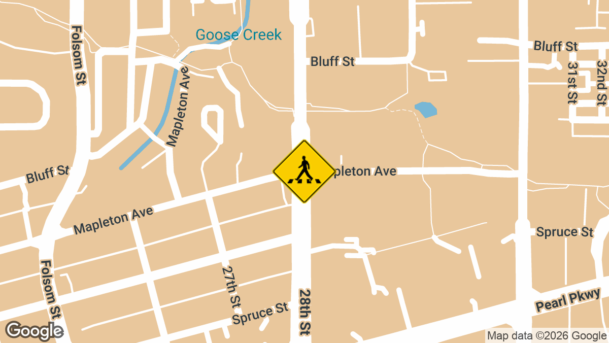 A possible collision involving a pedestrian was reported on Tuesday, April 7, near the intersection of 28th Street and Mapleton Avenue in Boulder.