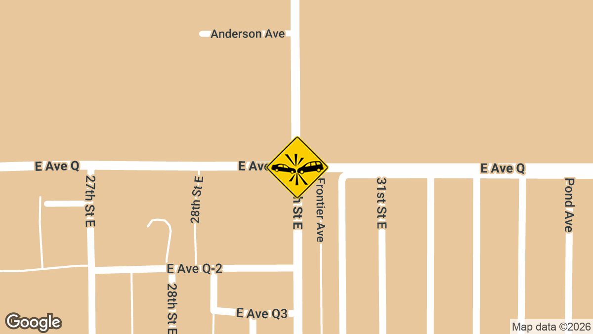 A vehicle collision near 30th Street East and East Avenue Q in Palmdale drew an emergency response on Sunday, April 12.