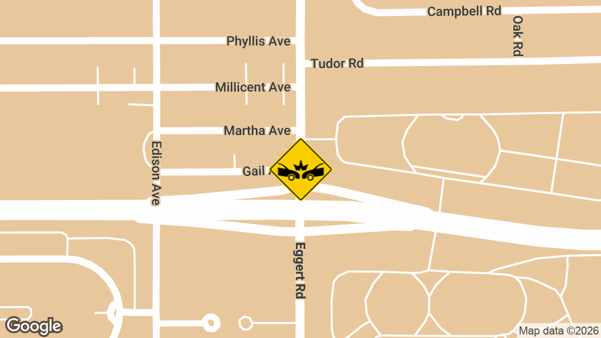 A multi-vehicle crash with reported injuries occurred on Wednesday, April 8, on the westbound 33 Expressway near Eggert Road in Cheektowaga.
