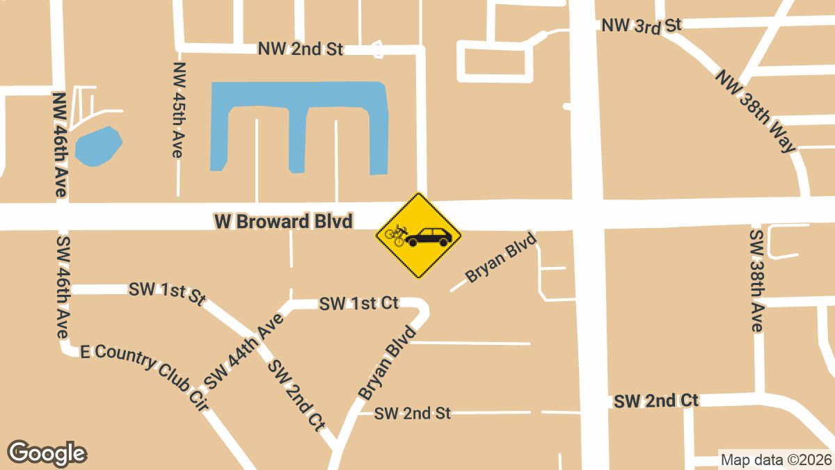 A hit-and-run crash involving a bicyclist was reported in the early morning hours of Sunday, April 6, near the 4300 block of West Broward Boulevard in Plantation.