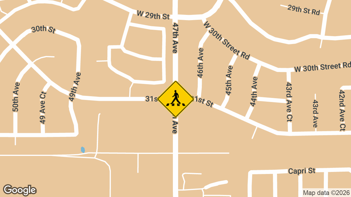 A traffic accident near 47th Avenue and 31st Street in Greeley left a child with a serious head injury on Sunday, April 12.