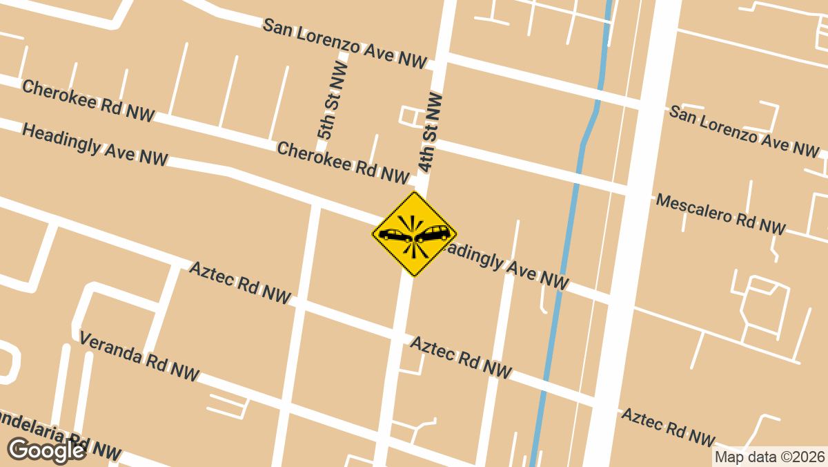 Emergency units responded to a vehicle crash with reported injuries on Monday, April 27, near the intersection of 4th Street Northwest and Headingly Avenue Northwest.