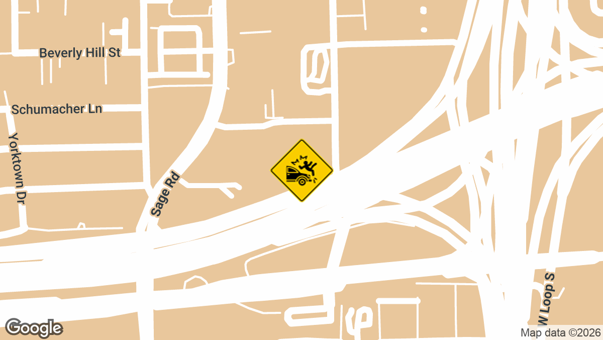 A 25-year-old woman died in a crash on the Southwest Freeway in the early morning hours.