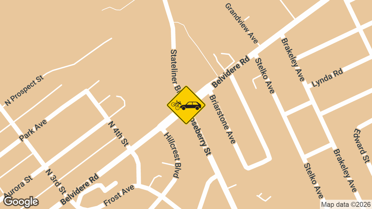 Belvidere Rd at Roseberry St