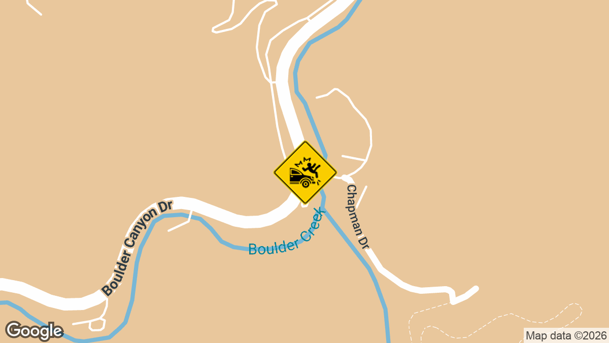 Boulder Canyon Dr at Chapman Dr