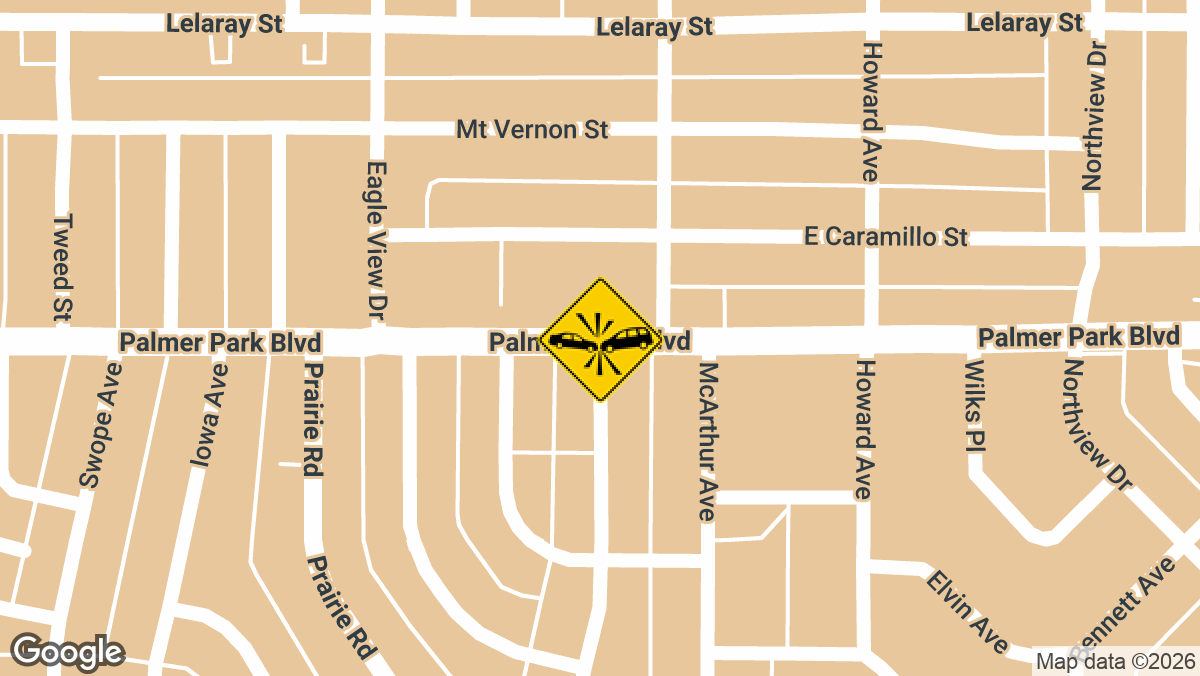 A two-vehicle crash near the intersection of Circle Drive and Alexander Road in Colorado Springs left both drivers injured and sent them to separate hospitals.